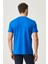 Erkek Sax-kırmızı Slim Fit Dar Kesim Bisiklet Yaka %100 Pamuk 2'li Düz Tişört Paketi 3