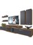 Flex 5D130 Mdf Tv Ünitesi Tv Sehpası - Ceviz - Antrasit 1