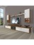 Flex 5DA130 Mdf Gold Tv Ünitesi Tv Sehpası - Ceviz - Beyaz 1