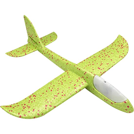 Dıy Köpük Uçak Oyuncakları Açık Hava Spor Oyuncakları Çocuklar Için LED Uçak Oyuncakları Yeşil(Yurt Dışından)