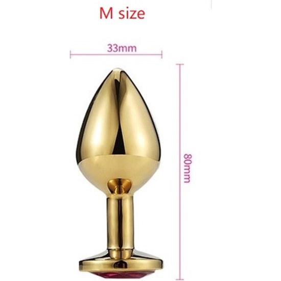 Joytoy Golden Renkli Metal Anal Plug Anal Tıkaç Dildo M Size Fiyatı