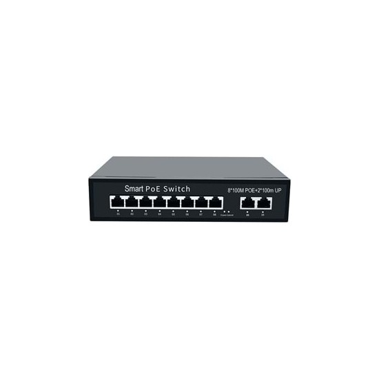 Ods ODS8P2U 8 Port 10/100MB 2 UPLINK10/100MB Poe Switch 96W Fiyatı