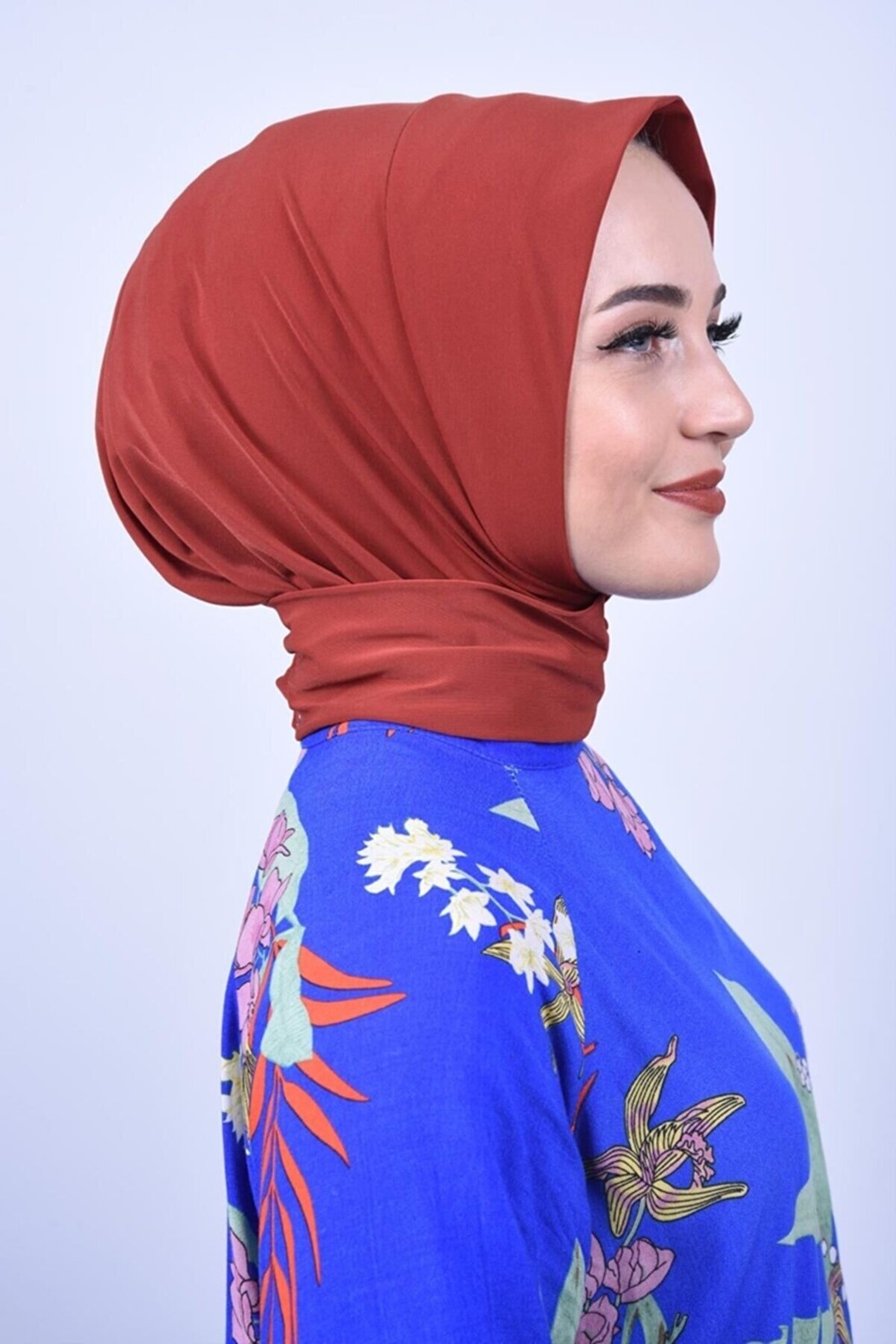 Belifanti Collection Kadın Tesettür Çıtçıtlı Bone Sandy Hijab Boyunluk Bone Açık Vizon görsel 3