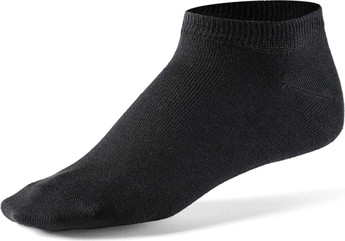 Sockshion Siyah Pamuklu Bilek Boy Patik Çorap 10'Lu Ekonomik Paket görsel 5