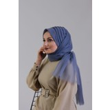 Elegance Scarf Hazır Şal Lüx Likralı Hayal Tül Kumaş ( Beşli Iki Adet Kat Geçmeli )