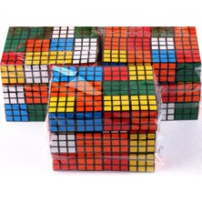 Bibizde 12 Adet Mini Rubik Zeka Küpü (Sabır Küpü) 3x3 Anahtarlık