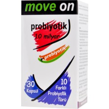 Move On Probiyotik 10 Milyar + Prebiyotik 30 Kapsül