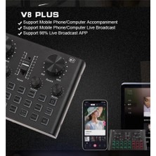 Lastvoice BM800 Live Set Efektli Ses Kartı Mikrofon Stand Kayıt Canlı Yayın Seti (PC ve Telefon)