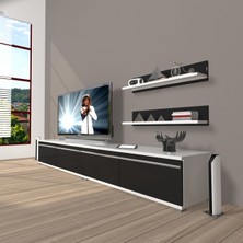 Decoraktiv Eko 200T Mdf Tv Ünitesi Tv Sehpası - Beyaz - Siyah
