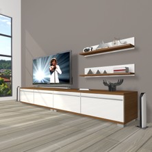 Decoraktiv Eko 220T Mdf Tv Ünitesi Tv Sehpası - Ceviz - Beyaz