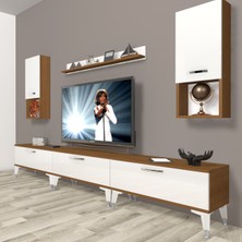 Decoraktiv Eko 270DA Mdf Silver Tv Ünitesi Tv Sehpası - Ceviz - Beyaz