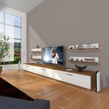 Decoraktiv Eko 270R Slm Tv Ünitesi Tv Sehpası - Ceviz - Beyaz