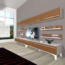 Decoraktiv Eko 360Y Mdf Silver Tv Ünitesi Tv Sehpası - Beyaz - Ceviz