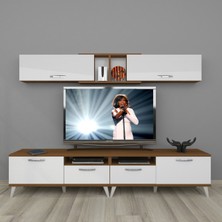 Decoraktiv Eko 5220 Mdf Retro Tv Ünitesi Tv Sehpası - Ceviz - Beyaz