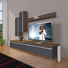 Decoraktiv Eko 7 Mdf Std Tv Ünitesi Tv Sehpası - Ceviz - Antrasit