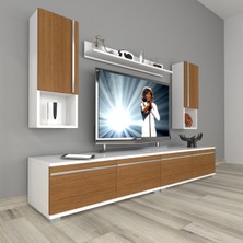 Decoraktiv Eko 5220TA Mdf Tv Ünitesi Tv Sehpası - Beyaz - Ceviz