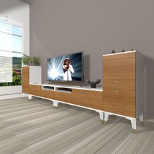 Decoraktiv Eko 9220 Mdf Gold Tv Ünitesi Tv Sehpası - Beyaz - Ceviz