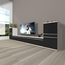 Decoraktiv Eko 9220T Mdf Tv Ünitesi Tv Sehpası - Beyaz - Siyah