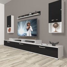Decoraktiv Ekoflex 270DA Mdf Tv Ünitesi Tv Sehpası - Beyaz - Siyah