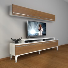 Decoraktiv Ekoflex 5 Mdf Silver Tv Ünitesi Tv Sehpası - Beyaz - Ceviz