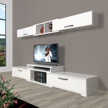 Decoraktiv Flex 5 Slm Tv Ünitesi Tv Sehpası - Parlak Beyaz