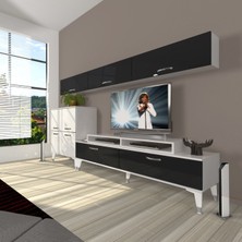 Decoraktiv Ekoflex 8 Slm Silver Tv Ünitesi Tv Sehpası - Beyaz - Siyah