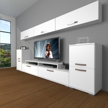 Decoraktiv Ekoflex 9 Slm Tv Ünitesi Tv Sehpası - Parlak Beyaz