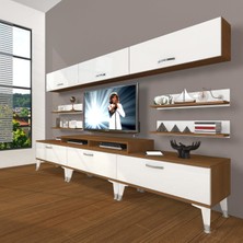 Decoraktiv Ekoflex 8y Slm Silver Tv Ünitesi Tv Sehpası - Ceviz - Beyaz
