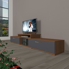 Decoraktiv Flex 4 Mdf Tv Ünitesi Tv Sehpası - Ceviz - Antrasit
