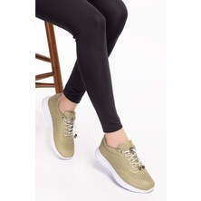 Gondol Içi Dışı Hakiki Deri Faylon Taban Hafif Spor Ayakkabı ES.111 - Yeşil - 37