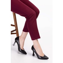 Gondol Kadın Hakiki Deri Stiletto Ayakkabı ŞHN.861 - Siyah - 36