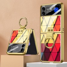 Samsung Galaxy Z Flip3 Için Gkk Gl Case 5g Satranç Kahverengi(Yurt Dışından)