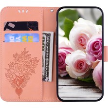 YKD Store Iphone 11 Pro Max Pink Için Deri Telefon Kılıfı