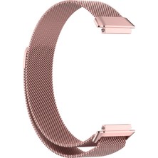 Huawei Band 7 Rose Pink Için Milan Manyetik Saat Grubu