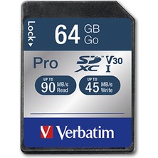 Verbatim 64GB Sdxc Pro U3 Hafıza Kartı