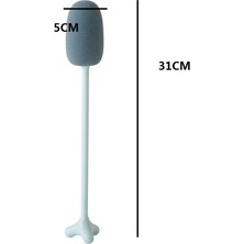 3 Pc Uzunluğunda Sap Dikey Kupa Fırçası Şişe Sünger Temizleme Fırçası, Uzunluk: 31CM (Mavi)( Yurt Dışından )