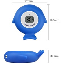 2 Adet Küçük Balık Bebek Banyosu Ektronik Termometre Mavi