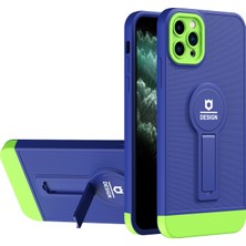 Iphone 11 Pro Max Blue+Green Için Tpu+Pc Kılıfı