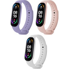 Hoffice Xiaomi Mi Band 5 ve Mi Band 6 Uyumlu Yüksek Kalite Silikon Kordon Seti