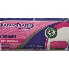 Kazanç Plastik Mini Çöp Torbası 40 x 50 cm 5 Paket