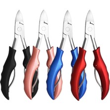 PLZ Shop 3 Adet Paslanmaz Ste Olecranon Tırnak Makası Kırmızı Abs Sap (Yurt Dışından)