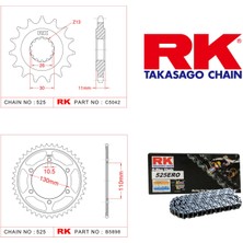 RK Yamaha Mt-09 RK Dişli Set 525 Ero O-Ring 16/45T   2013  - 2016