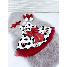 Almira Tasarım Kırmızı Mini Mouseelbise