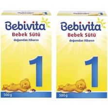 Bebivita Bebek Sütü 500GR No:1 (0-6 Ay) (2 Li Set)