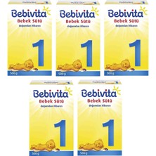 Bebivita Bebek Sütü 500GR No:1 (0-6 Ay) (5 Li Set)