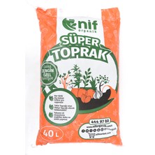 Nif Organik Süper Toprak, Her Türlü Bitki Için - 40 Lt