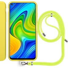 Piyasa Sepeti Xiaomi Redmi Note 10 Ip Askılı Silikon Kılıf Sarı