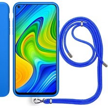 Piyasa Sepeti Xiaomi Redmi Note 10S Ip Askılı Silikon Kılıf Mavi