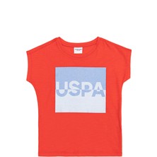 U.S. Polo Assn. Kız Çocuk Kırmızı T-Shirt 50252289-VR213