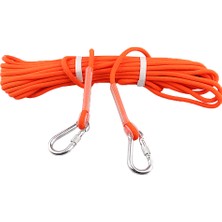 Aututer 20 M 12KN Tırmanma Rappel Halat Aksesuar Kordon Güvenlik Kaçış Sling 9.5mm 20M- Turuncu (Yurt Dışından)